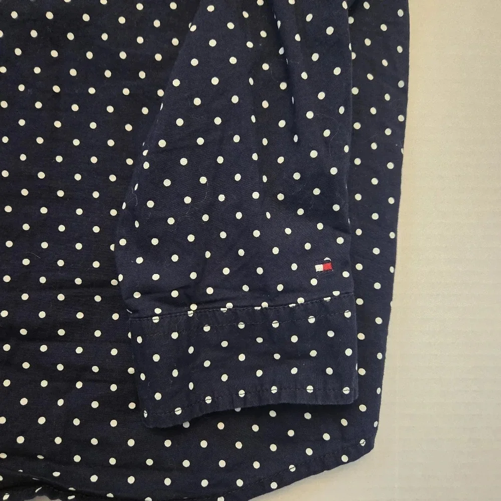 Tommy Hilfiger Relaxed Fit Mem's Polka Dot button-down shirt size XL